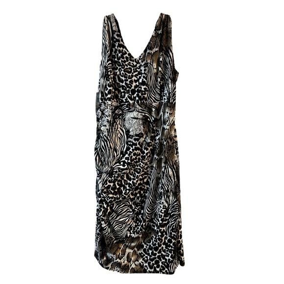 NWT Alfani Animal Print V-Neck Dress - Picture 4 of 7